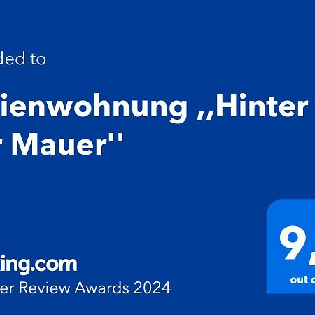 Ferienwohnung ,,Hinter Der Mauer" Hildburghausen Exterior foto