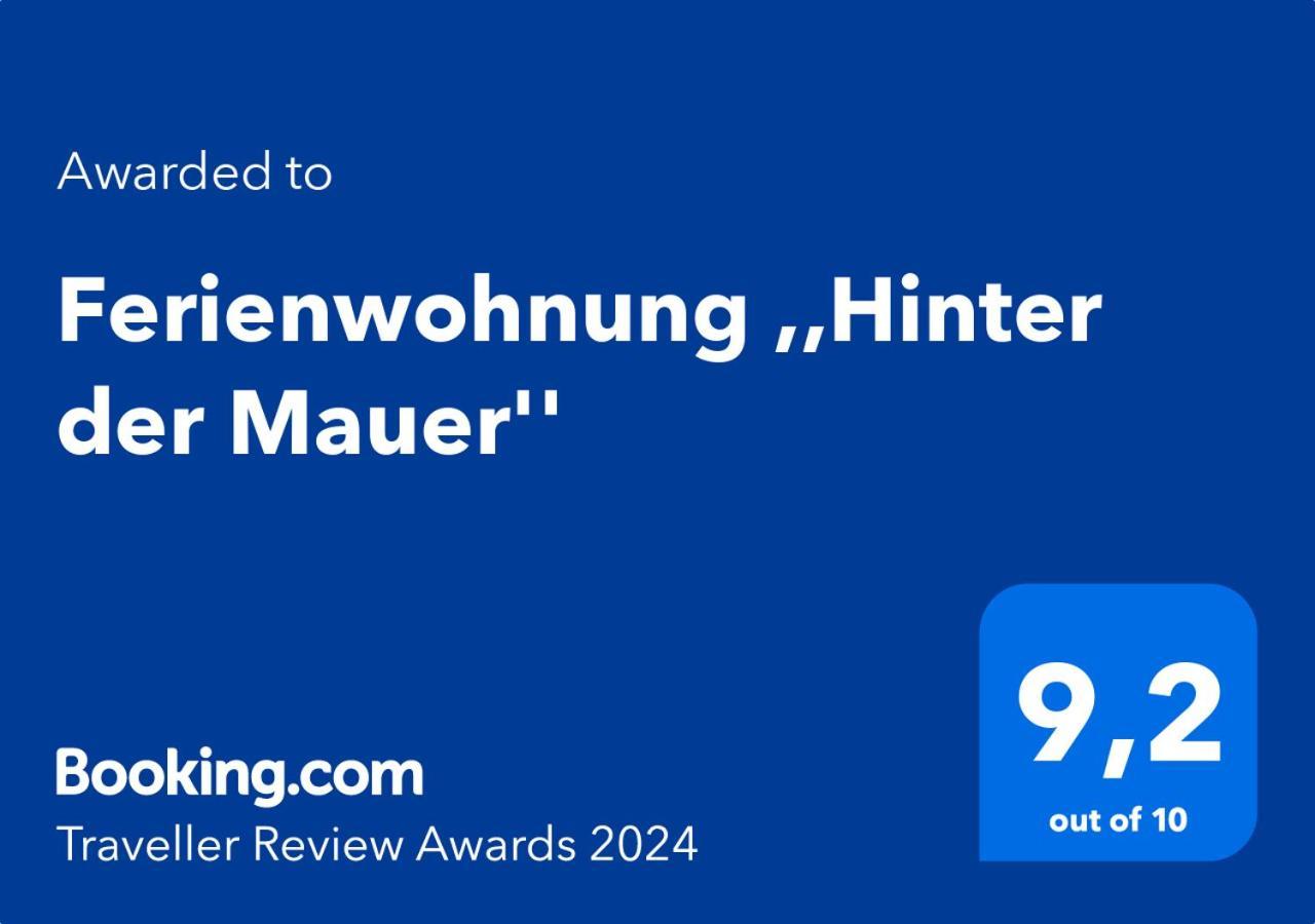 Ferienwohnung ,,Hinter Der Mauer" Hildburghausen Exterior foto